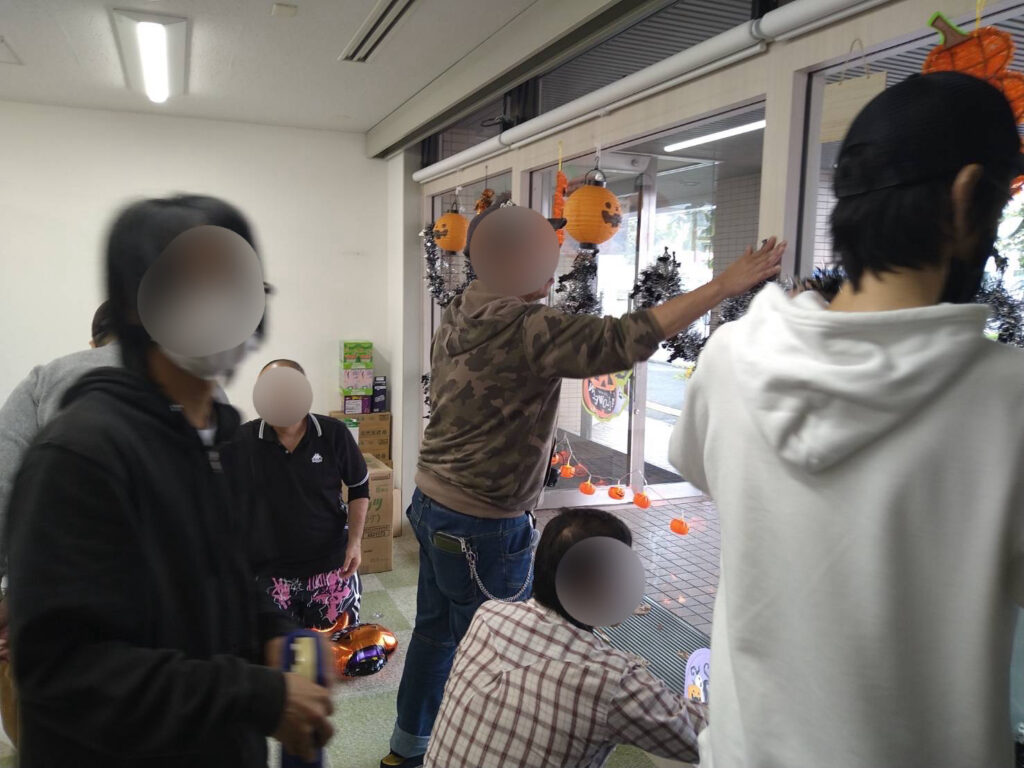 ハロウィン飾り付け