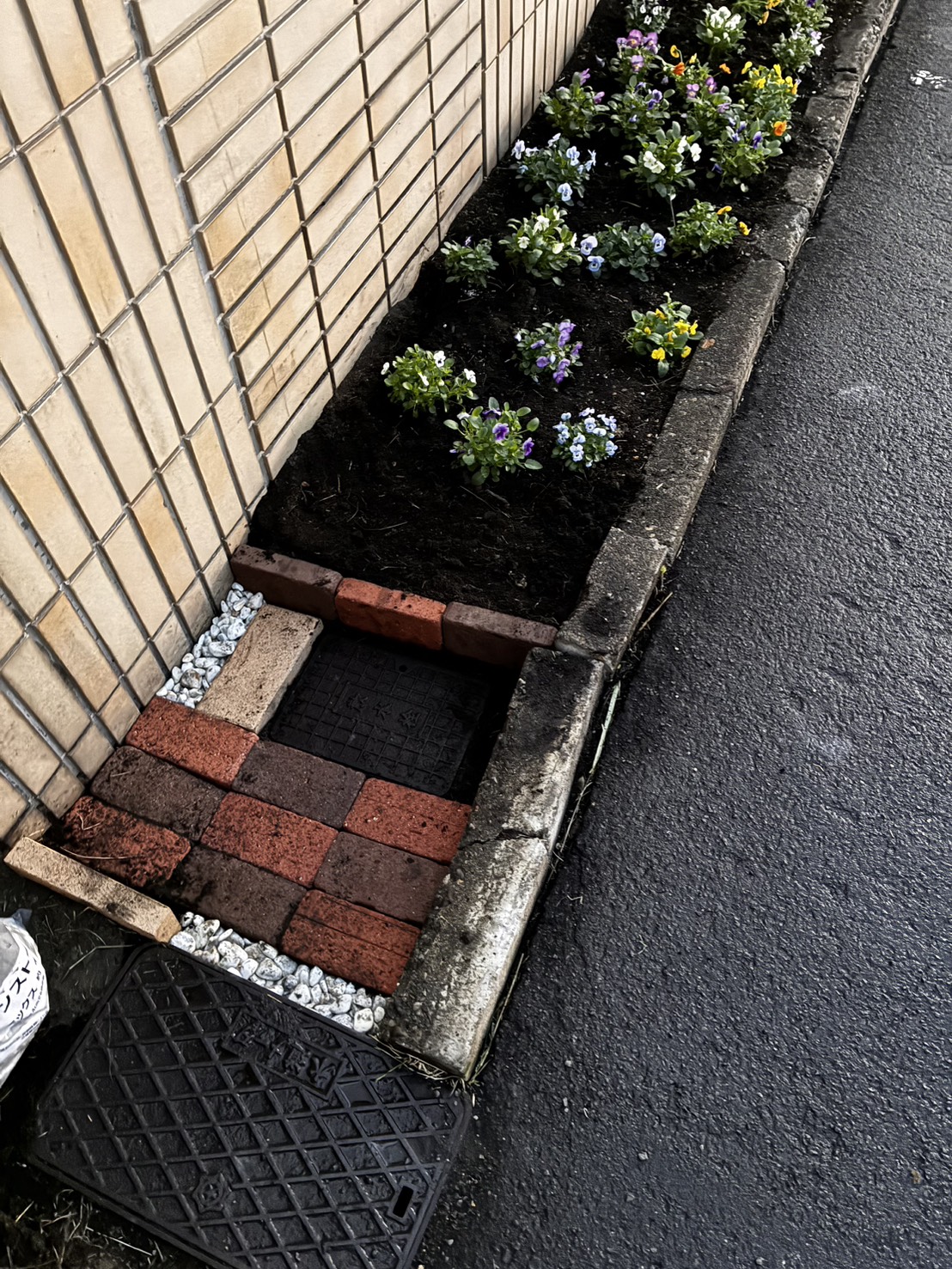 散水栓まわりの整備